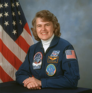 NASA portrait of Astronaut Shannon Lucid